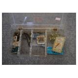 Case of Fishing Gear | Weights, Lures, and Tool. | 8.25" x 4.5" x 1.25"
