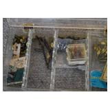 Case of Fishing Gear | Weights, Lures, and Tool. | 8.25" x 4.5" x 1.25"