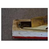 VTG Model Toy Motor Boat | Wooden | 14" x 4" x 3.5"