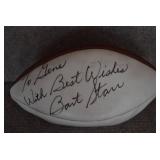 Signed Bart Starr Football | Wilson NFL Official | 12" x 7"