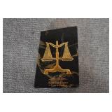 VTG American Center For Law and Justice Scales of Justice Paperweight | Marble | 6" x 4.25" x 2"