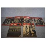 VTG Lot of 6 Yank Far East and Down Under Magazines | 1944 and 45 | 15" x 10.5"