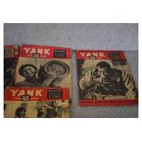 VTG Lot of 6 Yank Far East and Down Under Magazines | 1944 and 45 | 15" x 10.5"