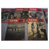 VTG Lot of 6 Yank Far East and Down Under Magazines | 1944 and 45 | 15" x 10.5"