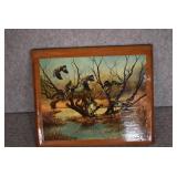 VTG Decoupage Duck Picture | M. Wayne Willis | 11" x 13.5"