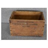 VTG U.S. Army Paper Shot Shells Wood Ammo Box | From-Federal Cartridge Corp. | 9" x 14.75" x 9"