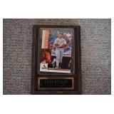 Baseball Card on Wooden Plaque Mark McGwire