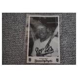 Black & White Team Press Release Photo Card George Brett Kansas City Royals (Appears to be signed)