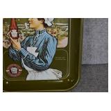 VTG H.J. Heinz Co. Ketchup Girl in the White Cap Advertising Tray | H.J. Heinz Co. | 13.25" x 10.5"