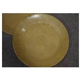 VTG Lot of 2 Jugtown Ceramic Dinner Plates | Jugtown | Yellow | 10.75"