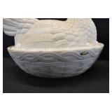 VTG Lot of 2 Milk Glass Hen on Next and World