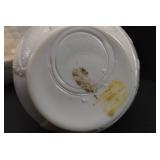 VTG Lot of 2 Milk Glass Hen on Next and World