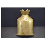 VTG Brass Money Bag Vase | 5.5" x 4" x 2.25"
