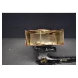 Antique Civil War Metal Cartridge Box Insert | 5" x 3.25" x 1.5"