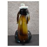 VTG Art Glass Dog in Hat | Murano Style | 9.5" x 4" x 5"