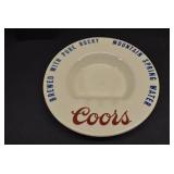 VTG Lot of 3 Coors Items | Ashtray, Salt Shaker, and Badge