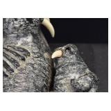 VTG Soapstone Walruses Figure | 7" x 4.5"