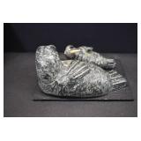 VTG Soapstone Walruses Figure | 7" x 4.5"