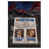 Lot of 3 George W. Bush Dick Cheney Collectible Bears and Certificate | Beverly Hills Plush | No. 291 | 8" x 4"