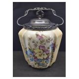 Antique Iris Biscuit Jar | 8" x 6"