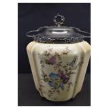 Antique Iris Biscuit Jar | 8" x 6"