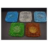 VTG Lot of 5 Hobnail Salt Cellars | 3" x 3"