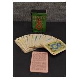 VTG Crazy Eights Card Game | A Peter Pan Game | Whitman Publishing Co. | 2.75" x 1.75"
