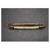 VTG Two Blade Pocket Knife | White Handle | Closed 3.25"