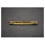 VTG Two Blade Pocket Knife | Monarch | White MOP Handle | Closed 2.25"