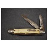 VTG Two Blade Pocket Knife | Colonial | White Handle | 3.25"