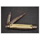 VTG Two Blade Pocket Knife | Colonial | White Handle | 3.25"