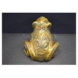 Cast Metal Decorative Frog | 7" x 5.25" x 4.25"
