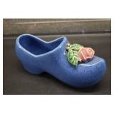 VTG McCoy Shoe Planter | Blue | 7.5" x 2.5" x 3.5"