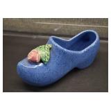 VTG McCoy Shoe Planter | Blue | 7.5" x 2.5" x 3.5"
