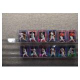 Lot of 12 1997 Fleer Skybox E-X2000 Baseball Cards | Deion Sanders Andruw Jones Glavine McGriff Gonzales & More | In hard cases