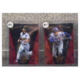 Lot of 11 1997 Pinnacle Certified Red Baseball Cards in Hard Cases | Erstad Salmon Clark & More