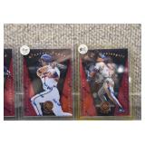 Lot of 11 1997 Pinnacle Certified Red Baseball Cards in Hard Cases | Erstad Salmon Clark & More