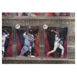 Lot of 11 1997 Pinnacle Certified Red Baseball Cards in Hard Cases | Hunter Palmer White Klesko & More