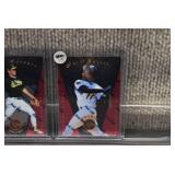 Lot of 11 1997 Pinnacle Certified Red Baseball Cards in Hard Cases | Hunter Palmer White Klesko & More