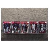 Lot of 5 1997 Pinnacle Totally Certified Platinum Red Serial #