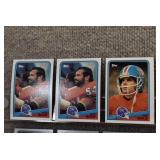 Lot of 55 NFL Football Cards | 1988 Topps #6 Jerry Rice (x2) #328 Marcus Allen (x3) #82 Mike Singletary (x2) #285 Lawrence Taylor (x6)