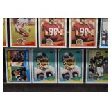 Lot of 55 NFL Football Cards | 1988 Topps #6 Jerry Rice (x2) #328 Marcus Allen (x3) #82 Mike Singletary (x2) #285 Lawrence Taylor (x6)