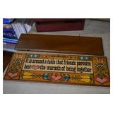 Lot of 8 Shop Made Wooden Decor Items | Magazine rack, Sign, Wagon, Rocking Chair, Shelf and More