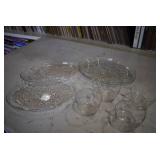 VTG Set of 8 Snack Plates and Cups | Federal | Fern | 10" x 7.25"