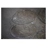 VTG Set of 8 Snack Plates and Cups | Federal | Fern | 10" x 7.25"