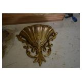 Lot of 3 Shutters and Wall Pockets | Wood Shutters 6"x24" | Wall Pockets 8.5" x 10" x 4"