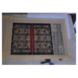 VTG Lot of 6 Paper Toy Cut-Outs | Dolls, Game, Teepee, and House | 14.5" x 11.5"