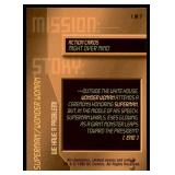 Set of 7 DC Overpower Comic Gaming Cards | Superman Action Cards | Mission: | Might Over Mind