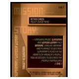 Set of 7 DC Overpower Comic Gaming Cards | Superman Action Cards | Mission: | Might Over Mind