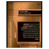 Set of 7 DC Overpower Comic Gaming Cards | Superman Action Cards | Mission: | Might Over Mind